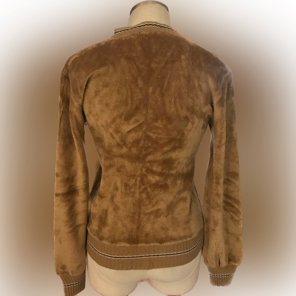 Vintage Kennington LTD California Velour V-Neck Sweater Super Soft Warm Size XL - Picture 3 of 11